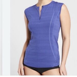 Athleta Pacifica Illume UPF Fitted Tank Purple